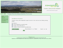 Tablet Screenshot of concertoservices.co.uk